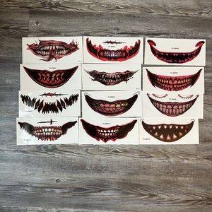 12 face tattoos